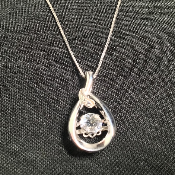 Kay Jewelers Jewelry - Kay Jewelers Infinity Teardrop Pendant with Free-floating Stone.